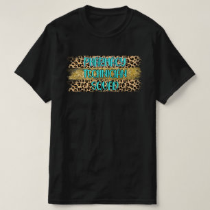 Leopard Print Pharmacy Technician Squad T-Shirt