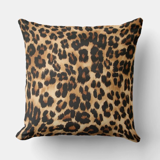 Leopard Print Pillow (Front)