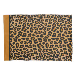 Leopard print pillowcase