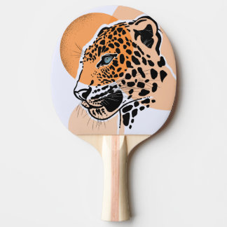 Leopard Print Ping Pong Paddle 