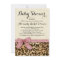 Leopard Print Pink Bow Girl Baby Shower Invitation