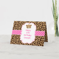 Leopard Print Pink Quatrefoil