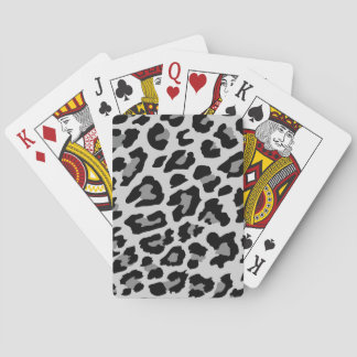 leopard print playing cards