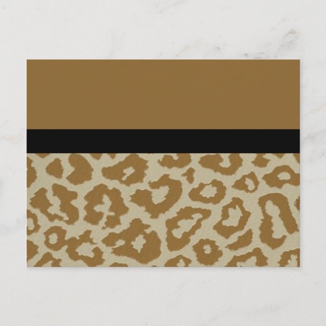 Leopard print postcard (Front)