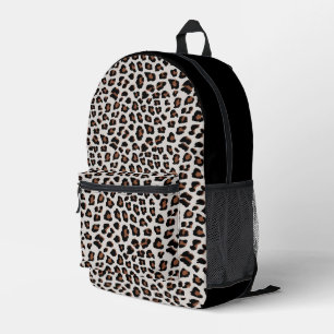 Leopard Print Printed Backpack