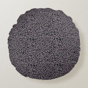 Leopard Print Round Cushion