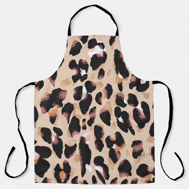 Leopard print seamless pattern apron (Front)