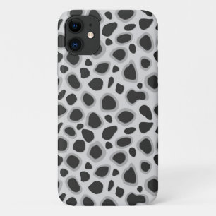 Leopard Print - Shades of Grey iPhone 11 Case