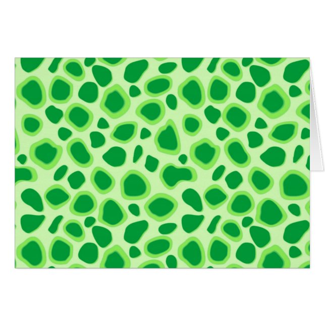 Leopard Print - Shades of Lime Green (Front Horizontal)