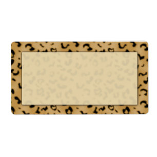 Leopard Print Shipping Labels