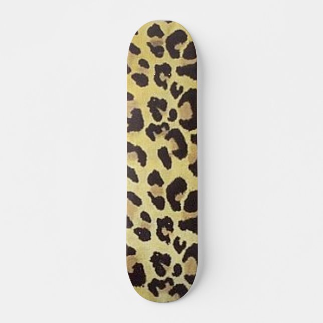 Leopard Print Skateboard (Front)