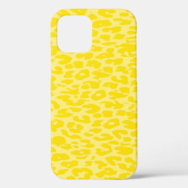 Leopard Print Skin Yellow Case-Mate iPhone Case (Back)