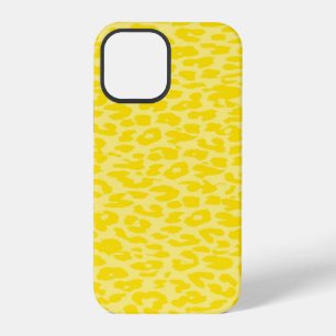Leopard Print Skin Yellow iPhone 12 Pro Case