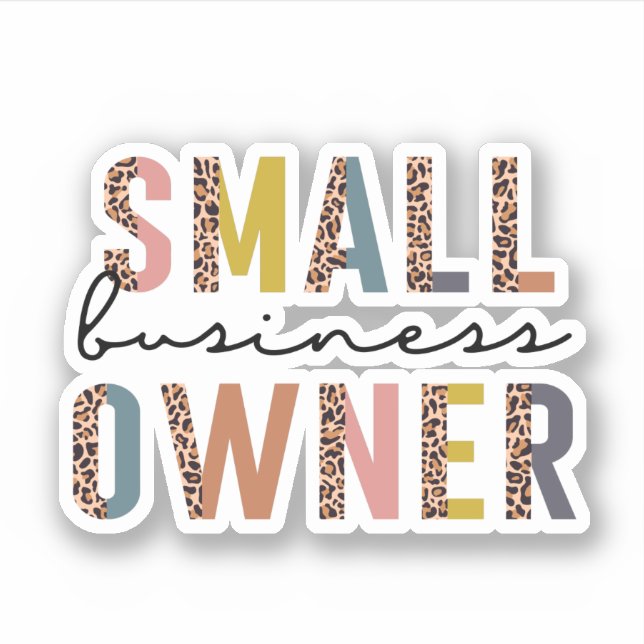 Leopard Print Small Business Owner (Front)