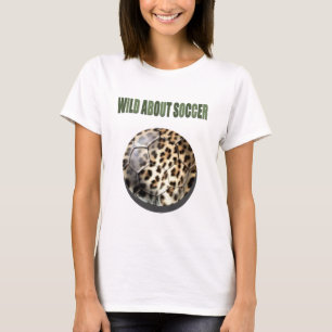 Leopard print soccer ball football fan vest T-Shirt