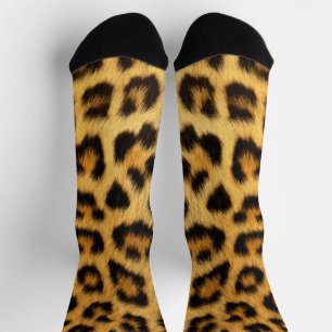 Leopard print socks