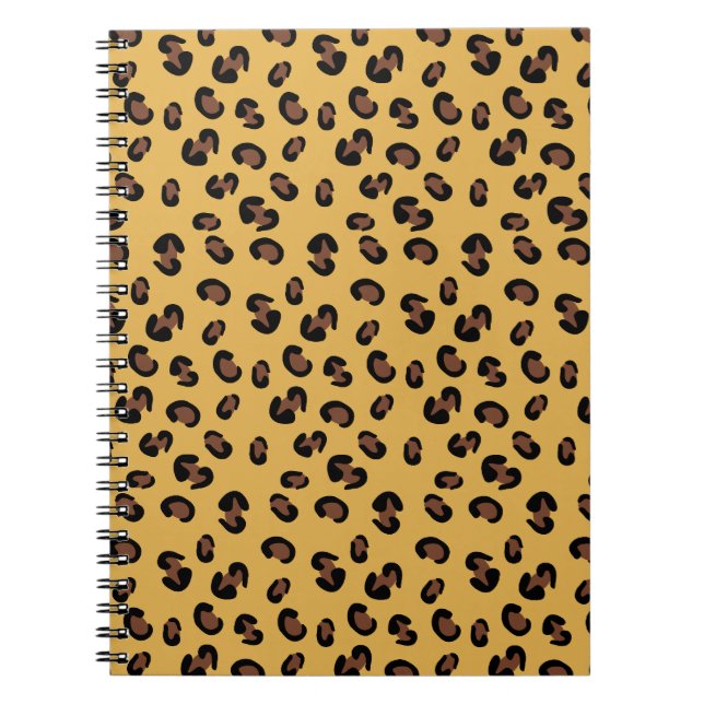 Leopard Print Spiral Notebook (Front)