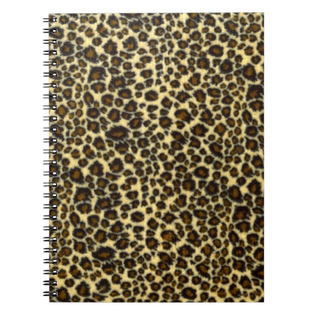 Leopard Print Spiral Notebook (Front)