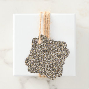 Leopard Print Spots Chic Trendy Animal Lover Favour Tags