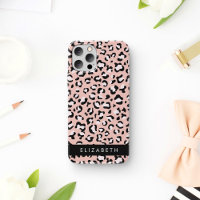 Leopard Print, Spots, Pink Leopard, Your Name