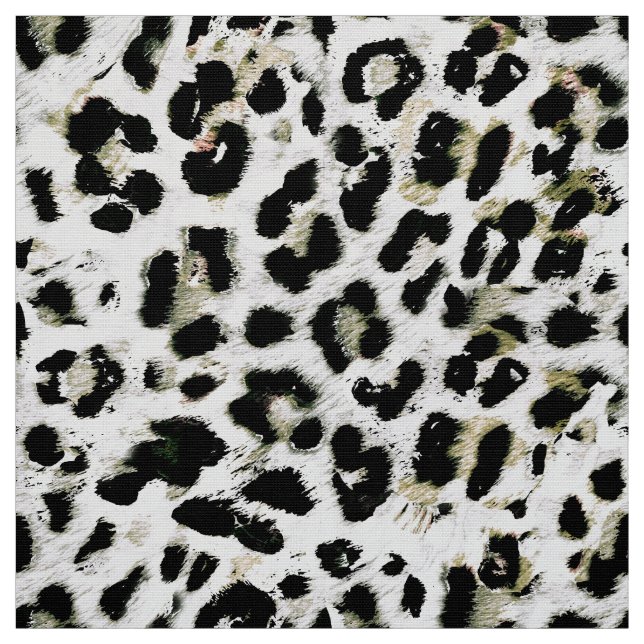 Leopard - print spotted animal-print fabric (Swatch)
