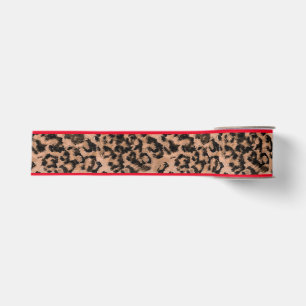 Leopard - print spotted animal-print grosgrain ribbon