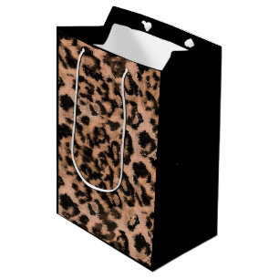 Leopard - print spotted animal-print medium gift bag