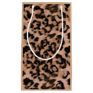 Leopard - print spotted animal-print small gift bag