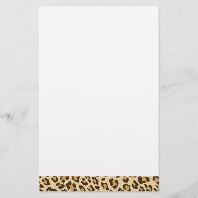 Leopard Print Stationery (Front)