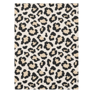 Leopard print tablecloth