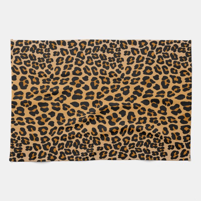 Leopard print tea towel (Horizontal)