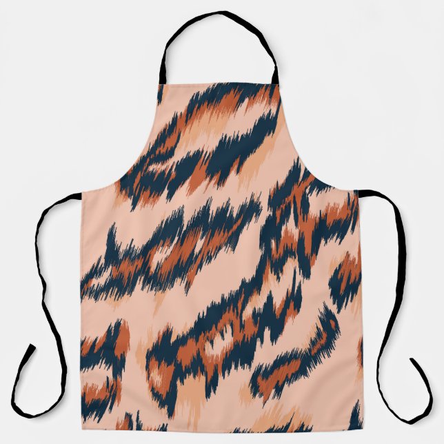 Leopard Print: Textile Seamless Design. Apron (Front)