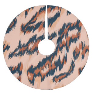 Leopard Print: Textile Seamless Design. Brushed Polyester Tree Skirt