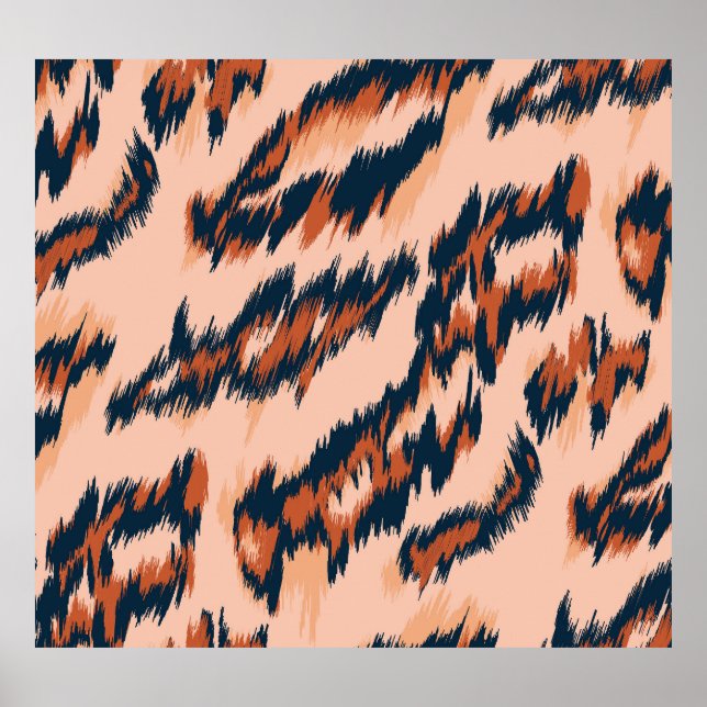Leopard Print: Textile Seamless Design. Poster (Front)