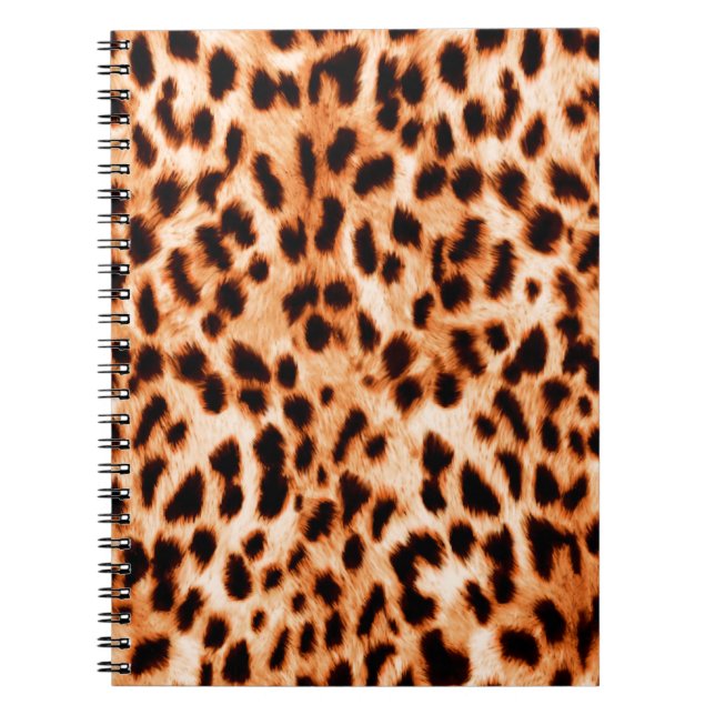 Leopard print texture notebook (Front)