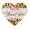 leopard print Thank You Sticker
