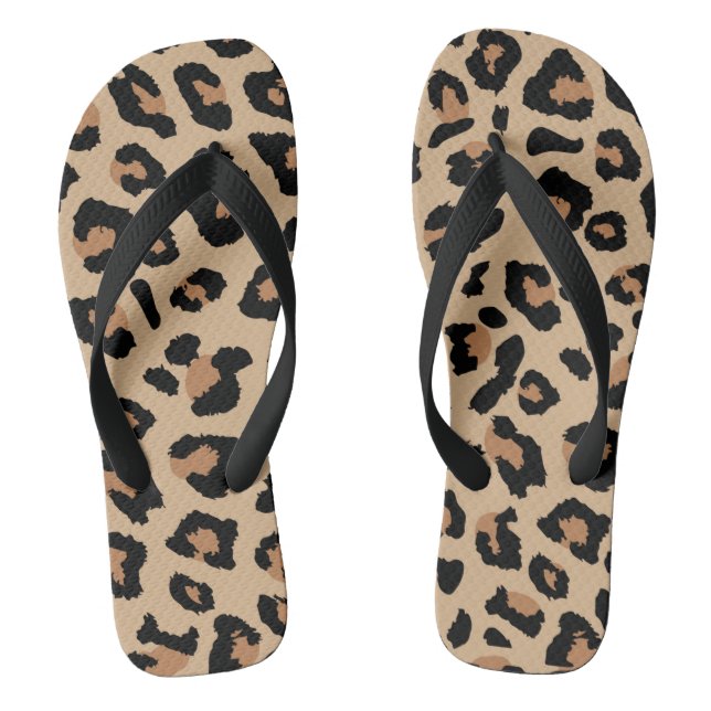 Leopard Print Thongs (Footbed)