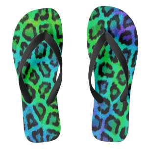 Leopard Print Thongs