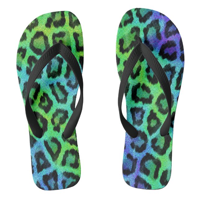 Leopard Print Thongs (Footbed)