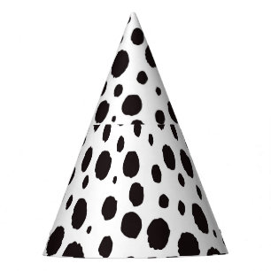 Leopard Print Vintage Seamless Design Party Hat