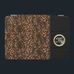 Leopard Print with Black and Gold Accents iPad Mini Cover<br><div class="desc">Made with high resolution vector graphics for a professional print. 100% Customise-able. Ready to fill in the box(es) or Click on the CUSTOMIZE IT button to change, move, delete, re-size any of the graphics or add your own text, font and font colour. If you have any questions about this product...</div>