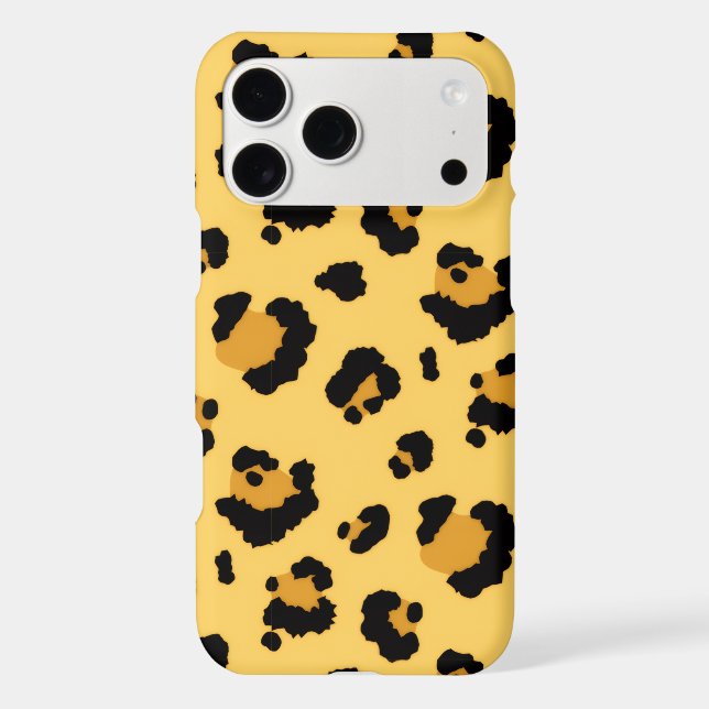 Leopard Print Yellow Black Spots (Back)