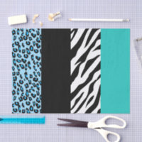 Leopard Print, Zebra Print, Animal Print, Blue