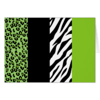Leopard Print, Zebra Print, Animal Print, Green