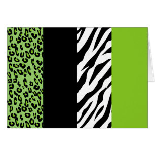 Leopard Print, Zebra Print, Animal Print, Green