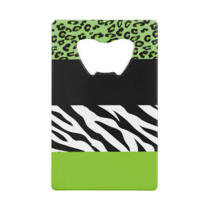 Leopard Print, Zebra Print, Animal Print, Green