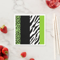 Leopard Print, Zebra Print, Animal Print, Green