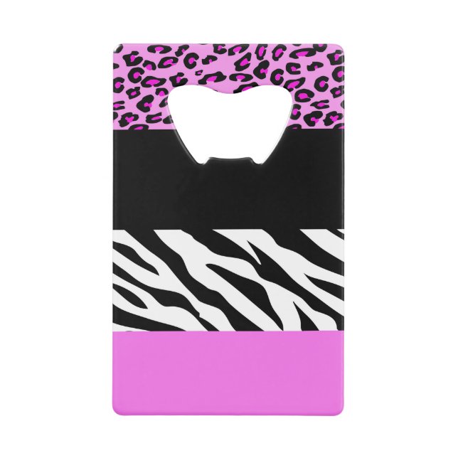 Leopard Print, Zebra Print, Animal Print, Pink (Front)