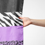 Leopard Print, Zebra Print, Animal Print, Purple Scarf<br><div class="desc">Elegant,  stylish and sophisticated leopard and zebra pattern in purple colour. Modern and trendy gift,  perfect for the animal print lover in your life.</div>