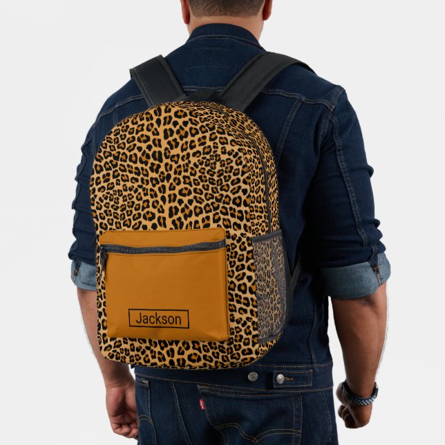 Leopard  printed backpack (Insitu (Model))
